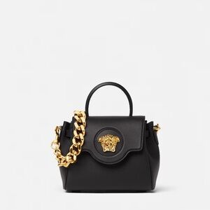 LA MEDUSA SMALL LEATHER TOP-HANDLE Bag with extra Bag strap